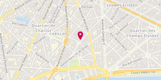 Plan de D.B.C Optique, 35 Rue de Chaillot, 75116 Paris