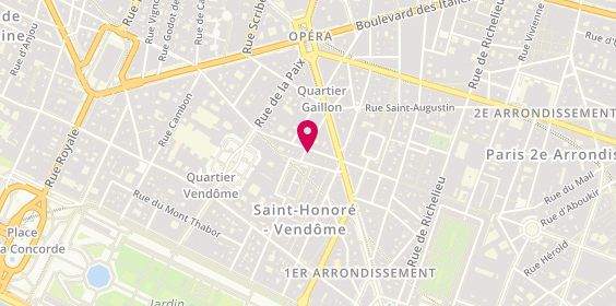 Plan de Optique St-Honoré Paris, 42 Rue du Marché Saint-Honoré, 75001 Paris