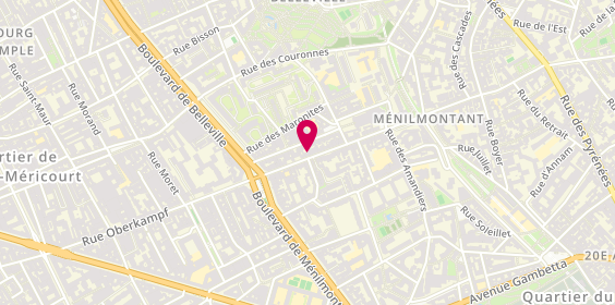 Plan de Atelier des Lunettes, 31 Rue de Ménilmontant, 75020 Paris