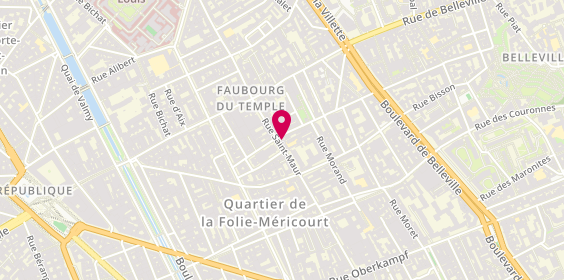 Plan de Atelier des Lunettes, 156 Rue Saint-Maur, 75011 Paris