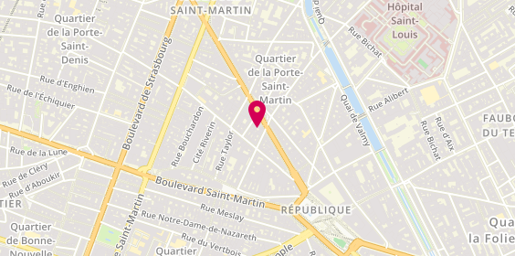 Plan de Le Lunetier, 19 Boulevard de Magenta, 75010 Paris
