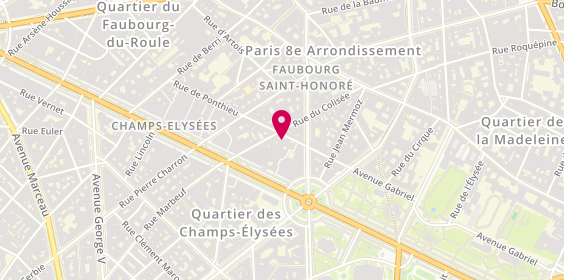 Plan de Mx Ophtalmic, 25 Rue de Ponthieu, 75008 Paris