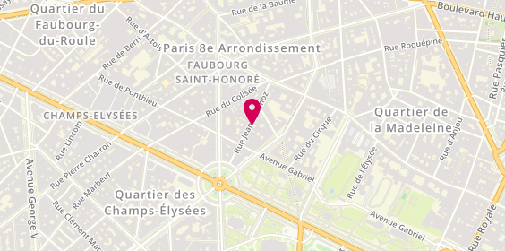 Plan de Optique Mermoz, 18 Rue Jean Mermoz, 75008 Paris