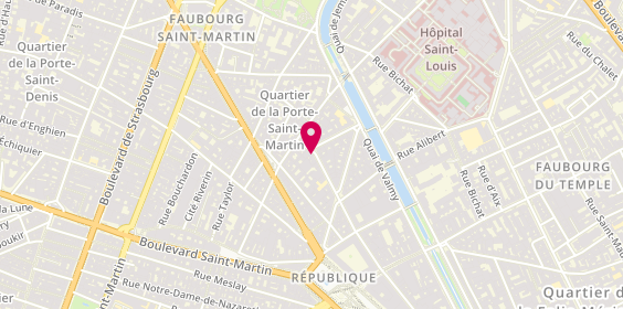 Plan de La Galerie de Lunettes, 29 Rue Yves Toudic, 75010 Paris
