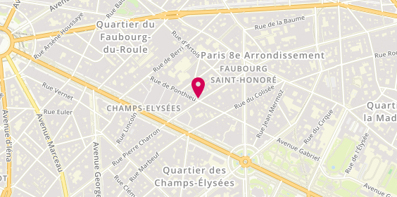 Plan de Stéphanie Ker, 44 Rue de Ponthieu, 75008 Paris