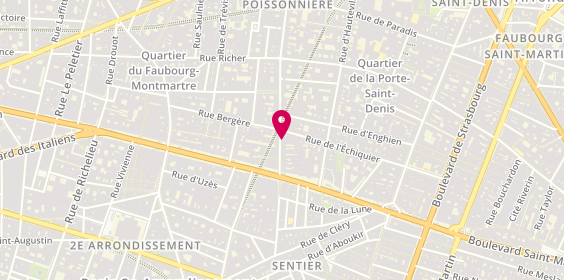 Plan de Vue du Faubourg, 14 Rue du Faubourg Poissonnière, 75010 Paris