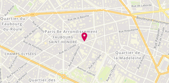 Plan de Ateliers Baudin, 38 Rue de Penthièvre, 75008 Paris