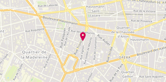 Plan de Optic Saint Honore, 24 Rue Tronchet, 75008 Paris