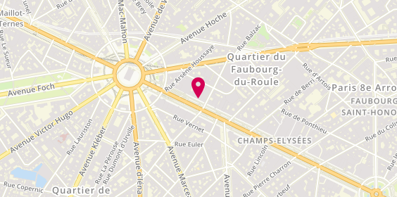 Plan de Grandoptical, 138 avenue des Champs-Élysées, 75008 Paris
