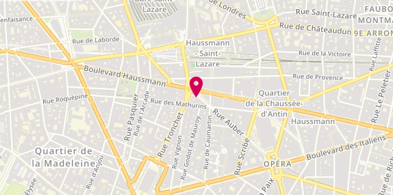 Plan de Jimmy Fairly, 64 Boulevard Haussmann, 75008 Paris