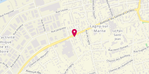 Plan de Optical Center, Zone Aménagement Courtillière Avenue General Leclerc, 77400 Lagny-sur-Marne