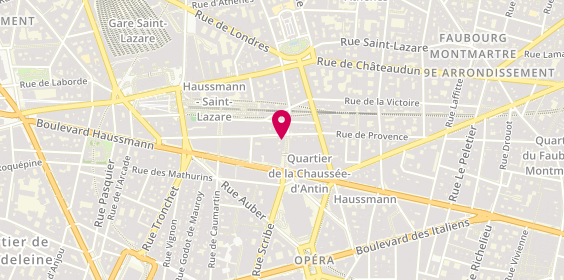 Plan de J3 Optical, 89 Rue de Provence, 75009 Paris