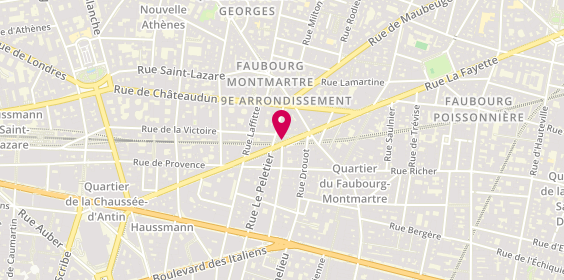 Plan de Larry Opticiens, 43 Rue la Fayette, 75009 Paris