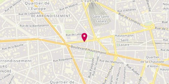 Plan de Optique Medicale Saint Lazare, 15 Bis Rue de la Pépinière, 75008 Paris