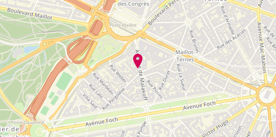 Plan de L'Opticien du 16, 139 avenue de Malakoff, 75116 Paris