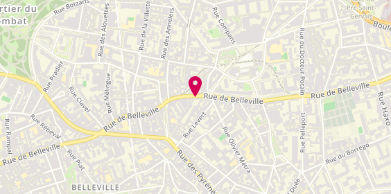 Plan de Optic'Al, 156 Rue de Belleville, 75020 Paris