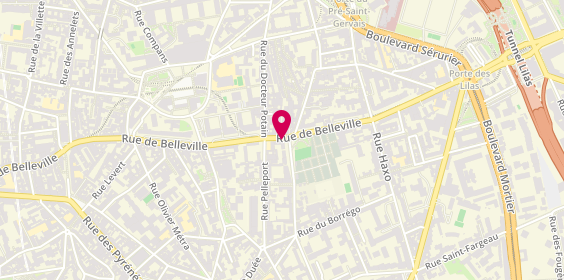 Plan de Optic Muller, 240 Rue de Belleville, 75020 Paris
