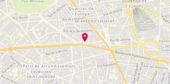 Plan de Optic 2000, 48 Rue de Laborde
113 Boulevard Haussmann Face Au, 75008 Paris