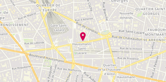 Plan de Showroom Optical, 92 Rue Saint-Lazare, 75009 Paris