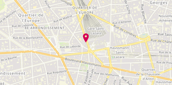 Plan de Rome Optique, 21 Rue de Rome, 75008 Paris