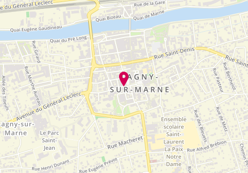 Plan de Krys, 2 Place Marché au Blé, 77400 Lagny-sur-Marne