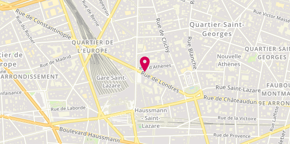 Plan de Londres Optic, 34 Rue Londres, 75009 Paris
