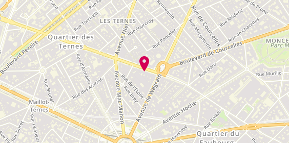 Plan de Grand Optical, 9 avenue des Ternes, 75017 Paris