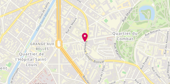Plan de Bhs Optique, 103 avenue Simon Bolivar, 75019 Paris