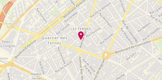 Plan de Optique Pierre B, 9 avenue Niel, 75017 Paris