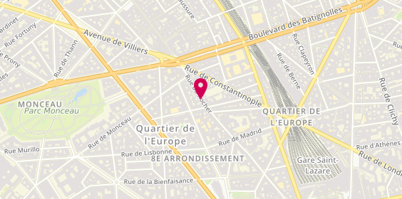 Plan de Rocher Optique, 73 Rue du Rocher, 75008 Paris