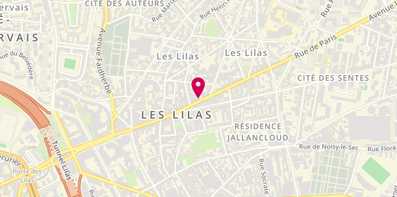 Plan de Eve Optique, 147 Rue de Paris, 93260 Les Lilas