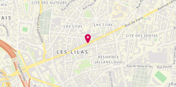 Plan de Liberté Optique, 132 Rue de Paris, 93260 Les Lilas