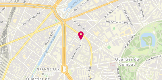 Plan de Opticlaire, 47 Rue de Meaux, 75019 Paris