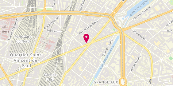 Plan de Claverie Optique, 219 Rue la Fayette, 75010 Paris