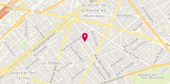 Plan de E Pele Opticien, 115 Rue de Courcelles, 75017 Paris
