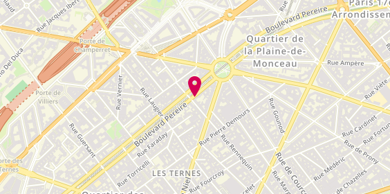 Plan de Opticien WAGRAM CONTACT Paris 17, 141 Boulevard Pereire, 75017 Paris