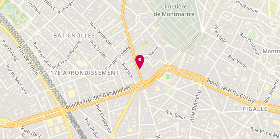 Plan de People optique, 12 Bis avenue de Clichy, 75018 Paris
