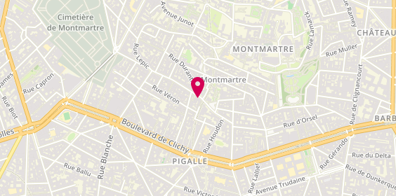 Plan de Les Créateurs d'Opta - le 25, 25 Rue des Abbesses, 75018 Paris