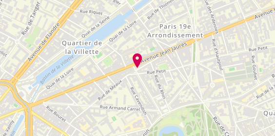 Plan de Optique Laumière, 34 avenue de Laumière, 75019 Paris