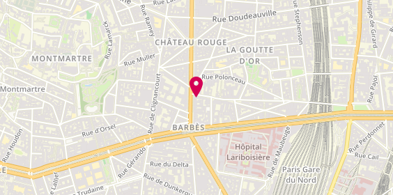 Plan de Optical One, 65 Rue de la Goutte d'Or, 75018 Paris