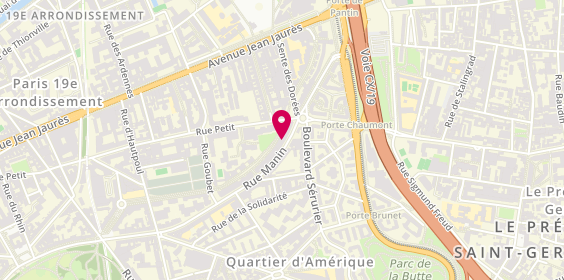Plan de Clin d'Oeil, 155 Rue Manin, 75019 Paris