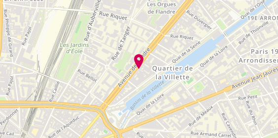 Plan de Is Optics, 34 Avenue Flandre, 75019 Paris
