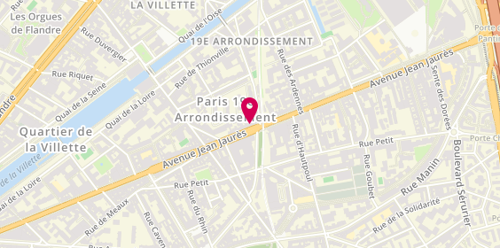 Plan de 40 Center, 141 avenue Jean Jaurès, 75019 Paris