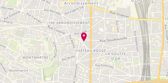 Plan de Custoptic, 12 Rue Custine, 75018 Paris