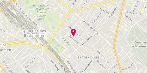 Plan de Vue d'Ailleurs, 19 Rue des Moines, 75017 Paris