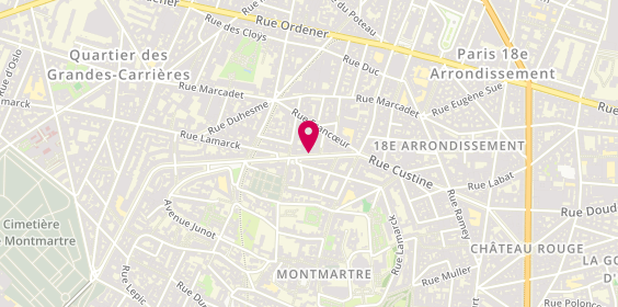 Plan de Henry et Ses Lunettes, 117 Rue Caulaincourt, 75018 Paris