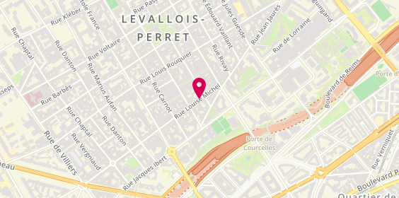 Plan de Danré, 60 Rue Louise Michel, 92300 Levallois-Perret