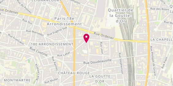 Plan de MAIWAX, 59 Rue des Poissonniers, 75018 Paris