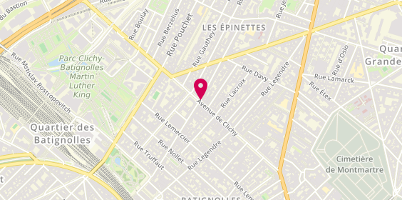 Plan de Opticlair, 126 avenue de Clichy, 75017 Paris