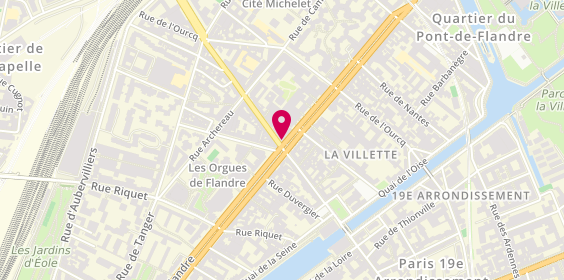 Plan de City Vision, 111 avenue de Flandre, 75019 Paris
